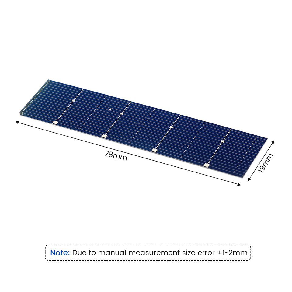 SUNYIMA 100PCS 78*19MM 0.5V 0.32W High Efficiency 21% Cell Solar Panel Monocrystallin System For DIY Photovoltaic System